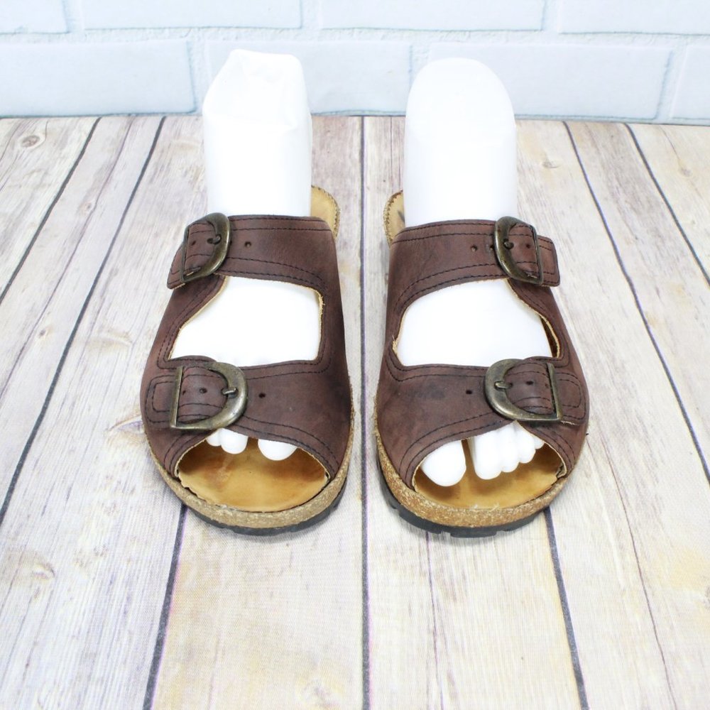 Haflinger Two Strap Buckle Leather Sandals Sz 6 US - Picture 3 of 8